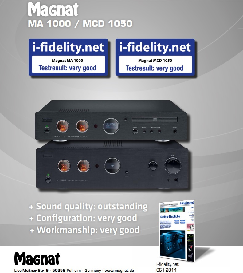 Svart förstärkare med rörbaserat försteg och två cylindriska rör.