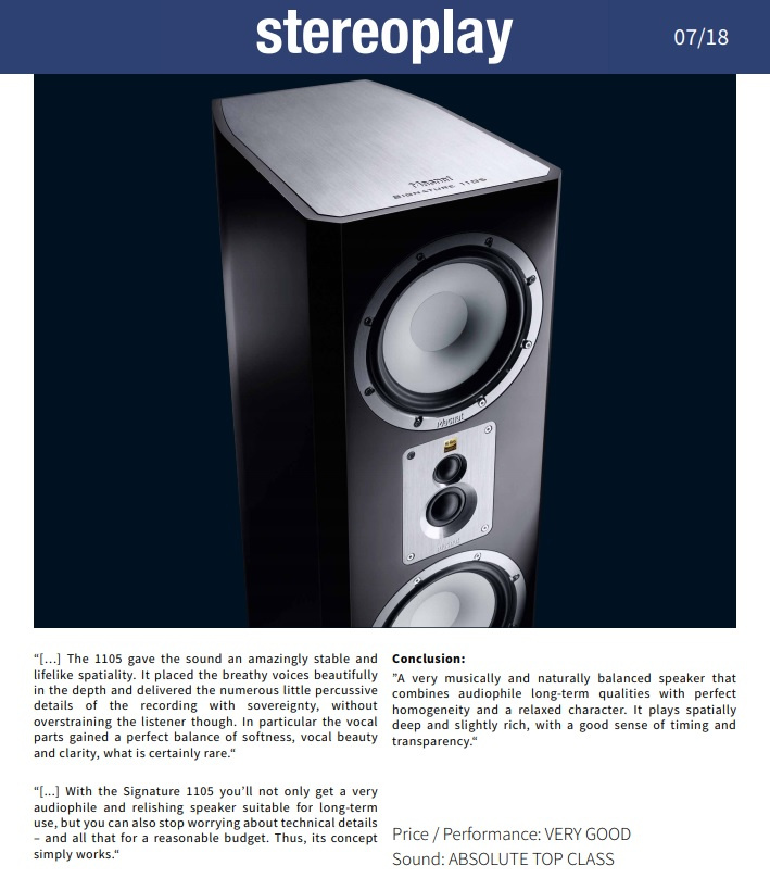 Magnat Signature 1105, golvhögtalare mattlackad vit, demovara