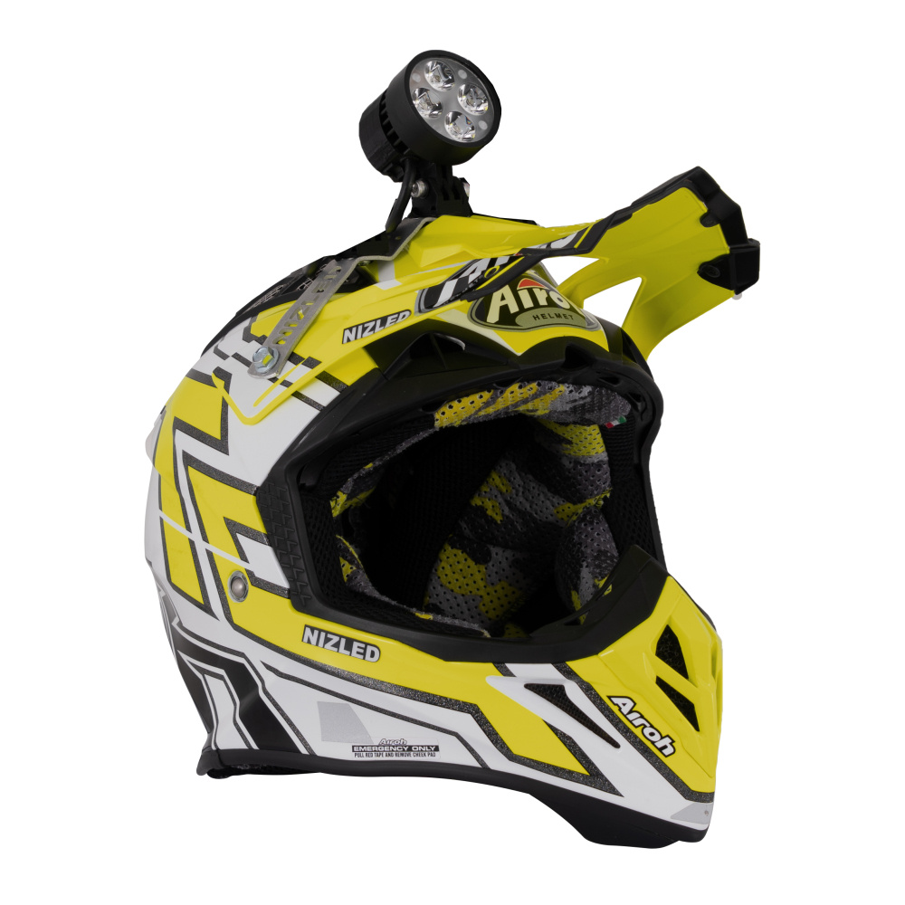 Hjälmkit med lampa, designad för motorcykel och 16,8V batteridrift.