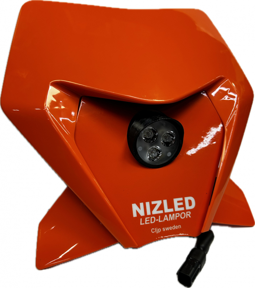 Lampkåpa med E30-lampor, orange design för KTM 2020-2026.