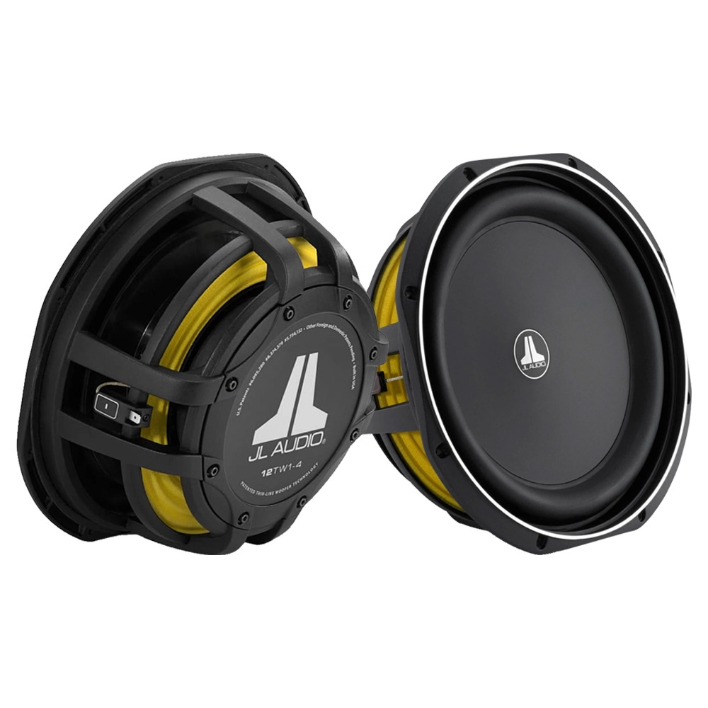 2-pack JL Audio 12TW1-4, slimmat 12 tums baselement