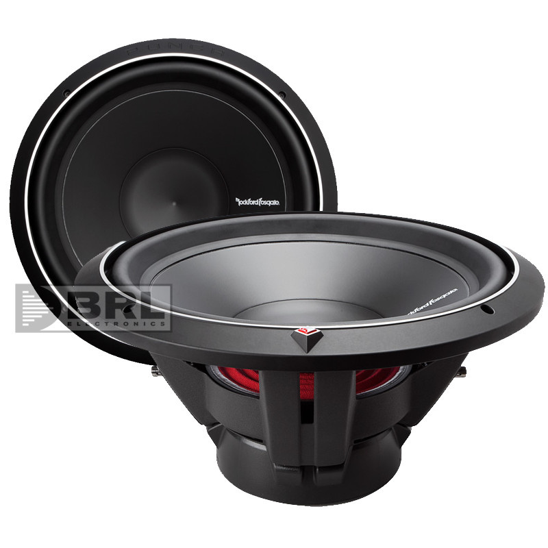 Två subwoofers från Rockford Fosgate, modell P2D415.