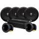 4-Pack Rockford Fosgate PPS4-6 & Bass Habit SP35H med steg, medium 4-Pack Rockford Fosgate PPS4-6 & Bass Habit SP35H med steg, medium