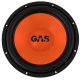 Baslåda 2x12\ Basshögtalare med orange kon och svart ram, märkning \