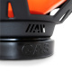 Baslåda 2x12\ Baskant för högtalare med GAS-logotyp, svart plast, detaljerad design.