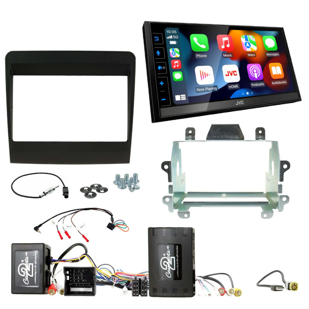 Stereopaket med skärm, ram och kablar för Porsche 911 2011-2016.