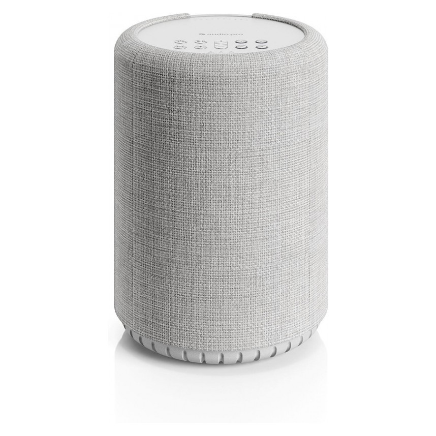 2-pack Audio Pro A10 MKII W, kompakt multiroom-högtalare med WiFi, ljusgrå