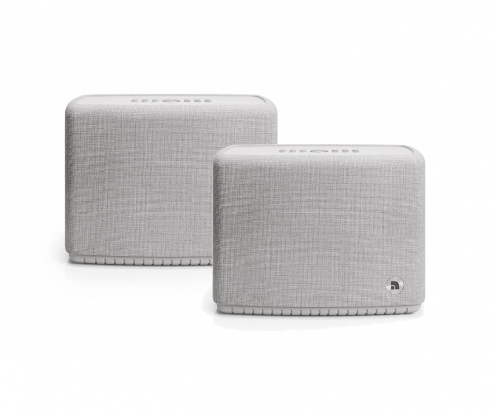 2-pack Audio Pro A15 W portabel Wifi-högtalare, ljusgrå