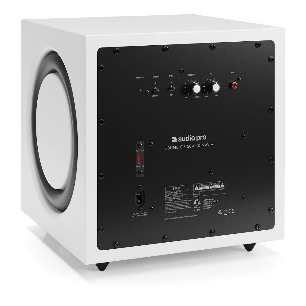 Audio Pro A38 W aktivt 2.1 stereopaket med SW-10, vitt