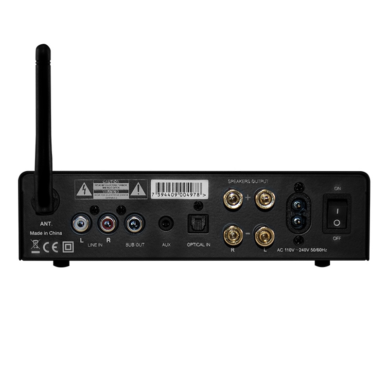 Yamaha NS-AW194 i vitt med System One A50BT, utomhuspaket