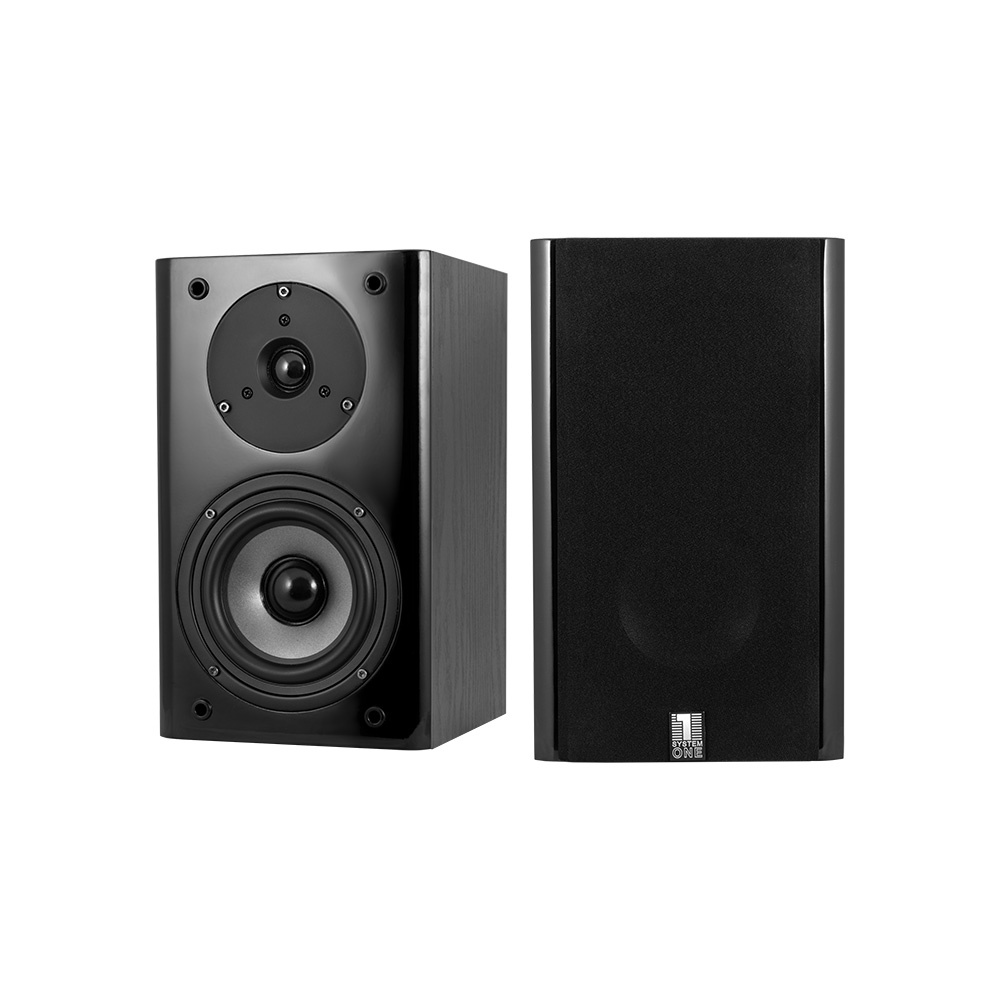 System One A50BT med SB-15B stativhögtalare & W-100 Sub, svart