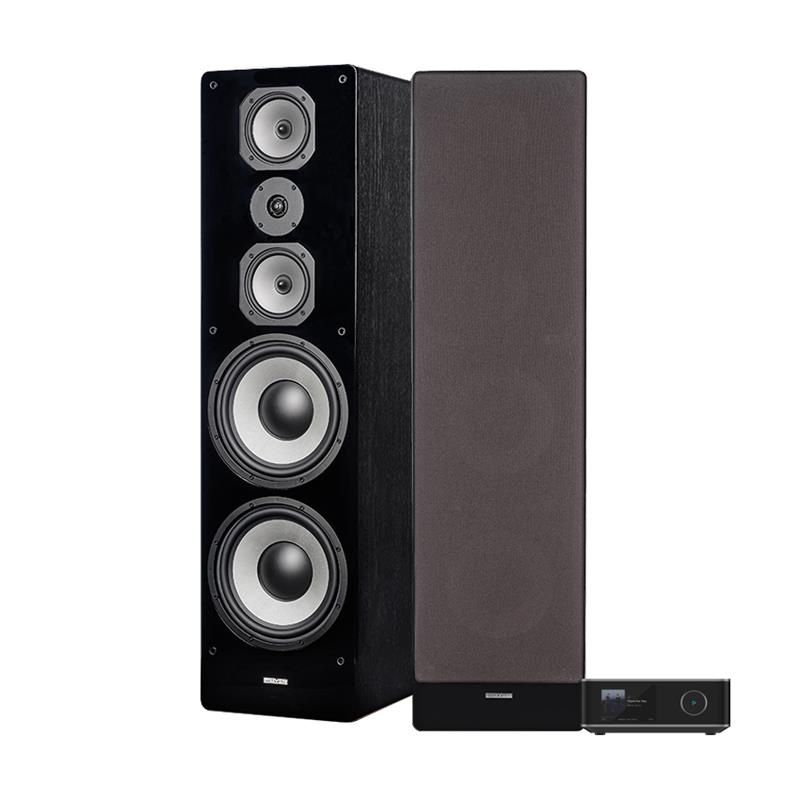 Wiim Amp Ultra med Dynavoice Challenger M-105 EX v4 i svart, 2.0 stereopaket