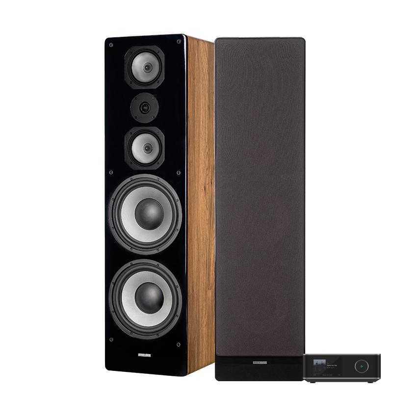 Wiim Amp Ultra med Dynavoice Challenger M-105 EX v4 i ek, 2.0 stereopaket