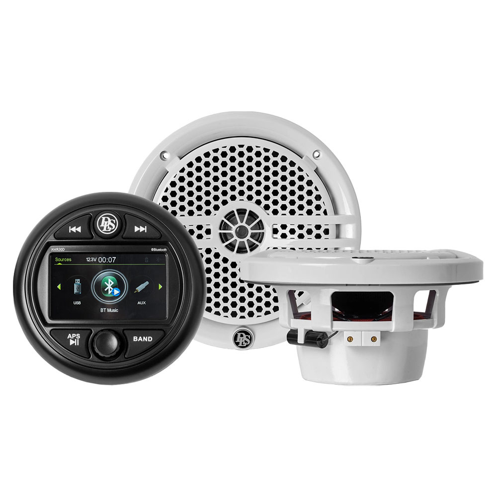 Marinpaket med ljudkontroll och högtalare för båtar.