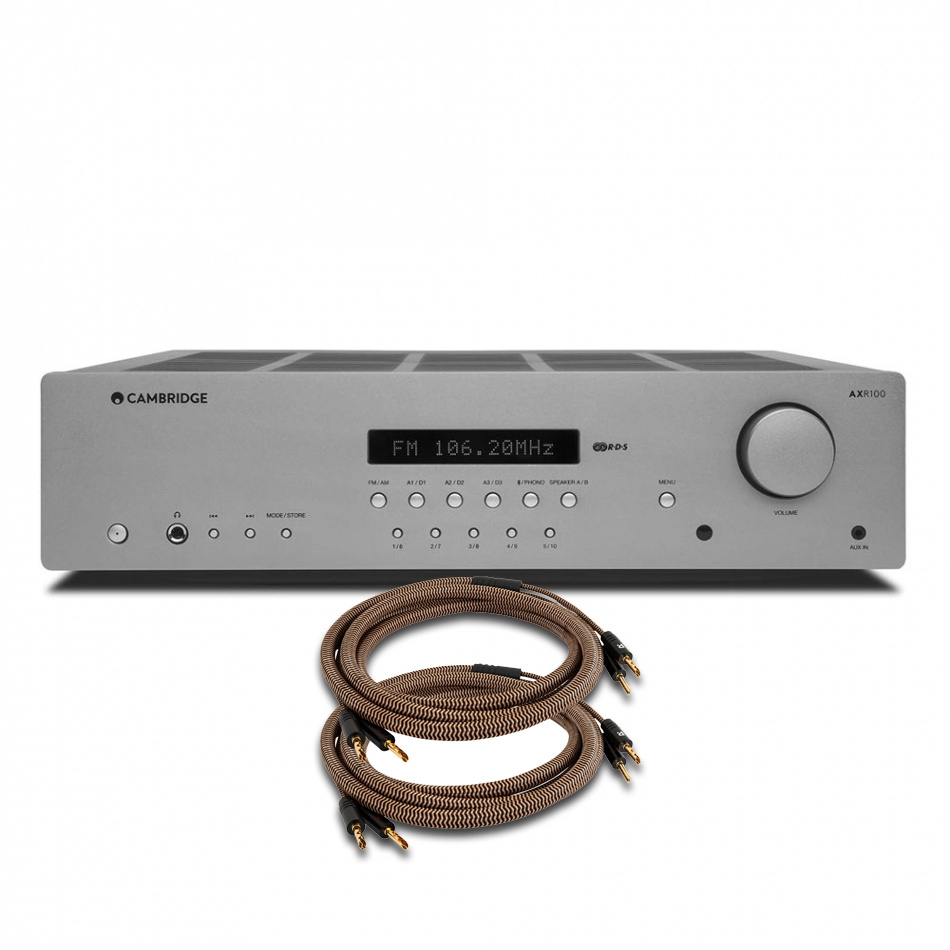 Cambridge Audio AXR100 med 2.5m Proson Arctic högtalarkabel