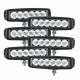 6-pack NIZLED B18RF, 15.8 cm back-/arbetsljus, 18W, arbetsljuspaket Sex LED-arbetsljus i paket, svart ram, stark belysning.