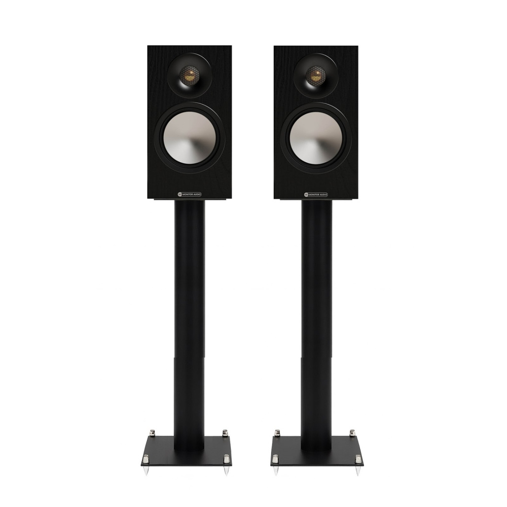 Monitor Audio Bronze 50 7G i svart med Custom Design-stativ, 61cm