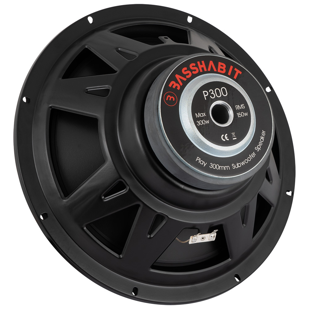 Subwoofer med robust design och hög effekt för basljud.