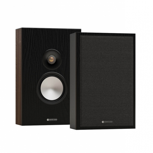 2-Pack Monitor Audio Bronze On-Wall 7G vägghögtalare, valnöt