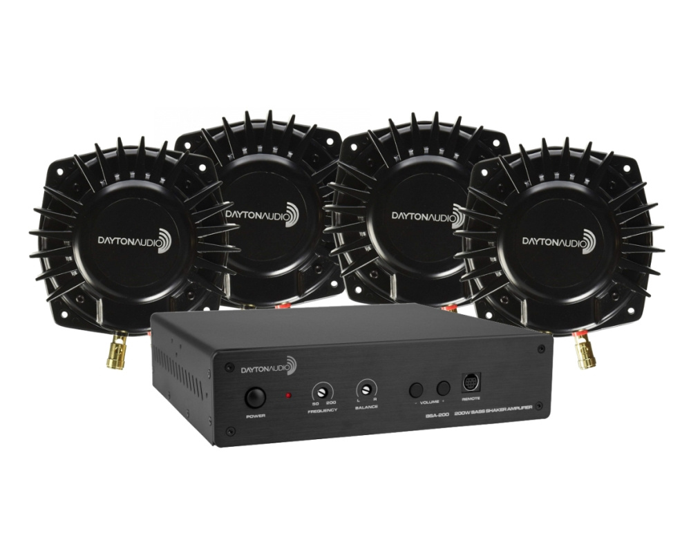 Dayton Audio BSA200 med 4st BST-1, bass shakerpaket