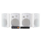 2 par DLS MB6i i vitt med Fosi Audio BT20 Max, multiroompaket 2 par DLS MB6i i vitt med Fosi Audio BT20 Max, multiroompaket