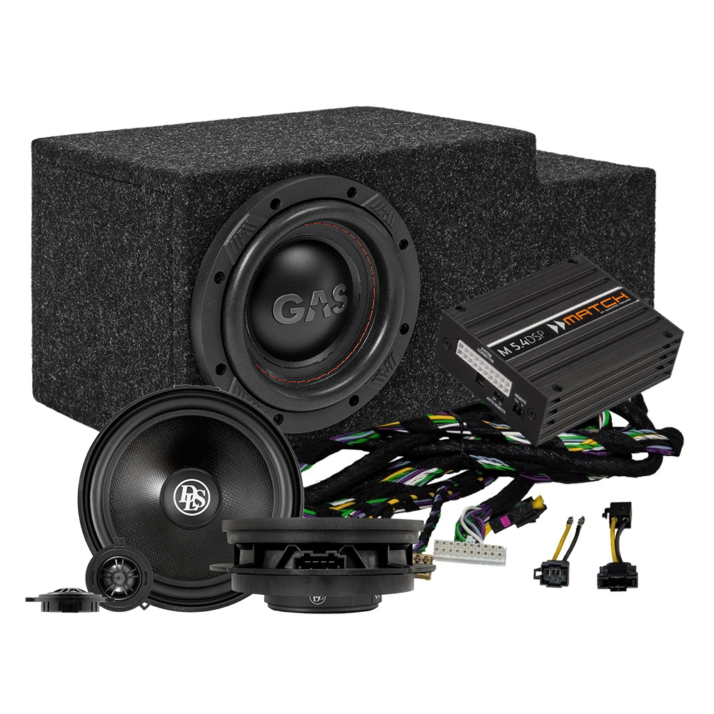 Ljudsystem för ID.BUZZ Cargo med högtalare och förstärkare.