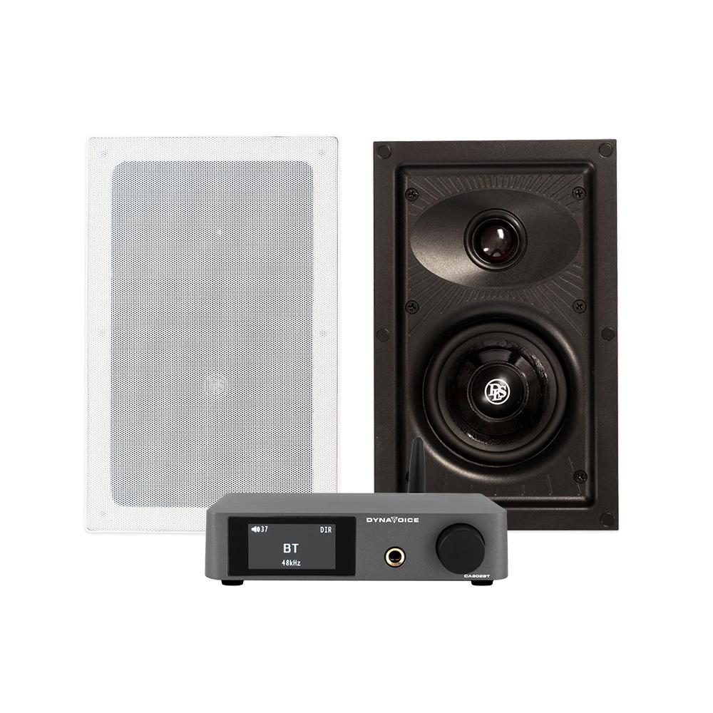 Inbyggnadshögtalare och förstärkare med Bluetooth-funktionalitet.