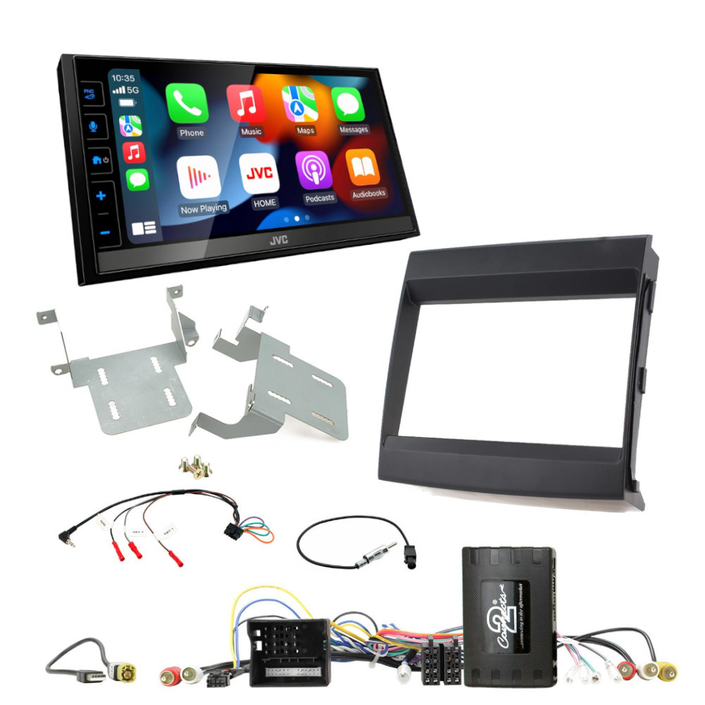 JVC stereopaket med tillbehör för Porsche Cayenne 2012-2016.