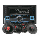 Alpine CDE-W296BT & Bass Habit Play-högtalare