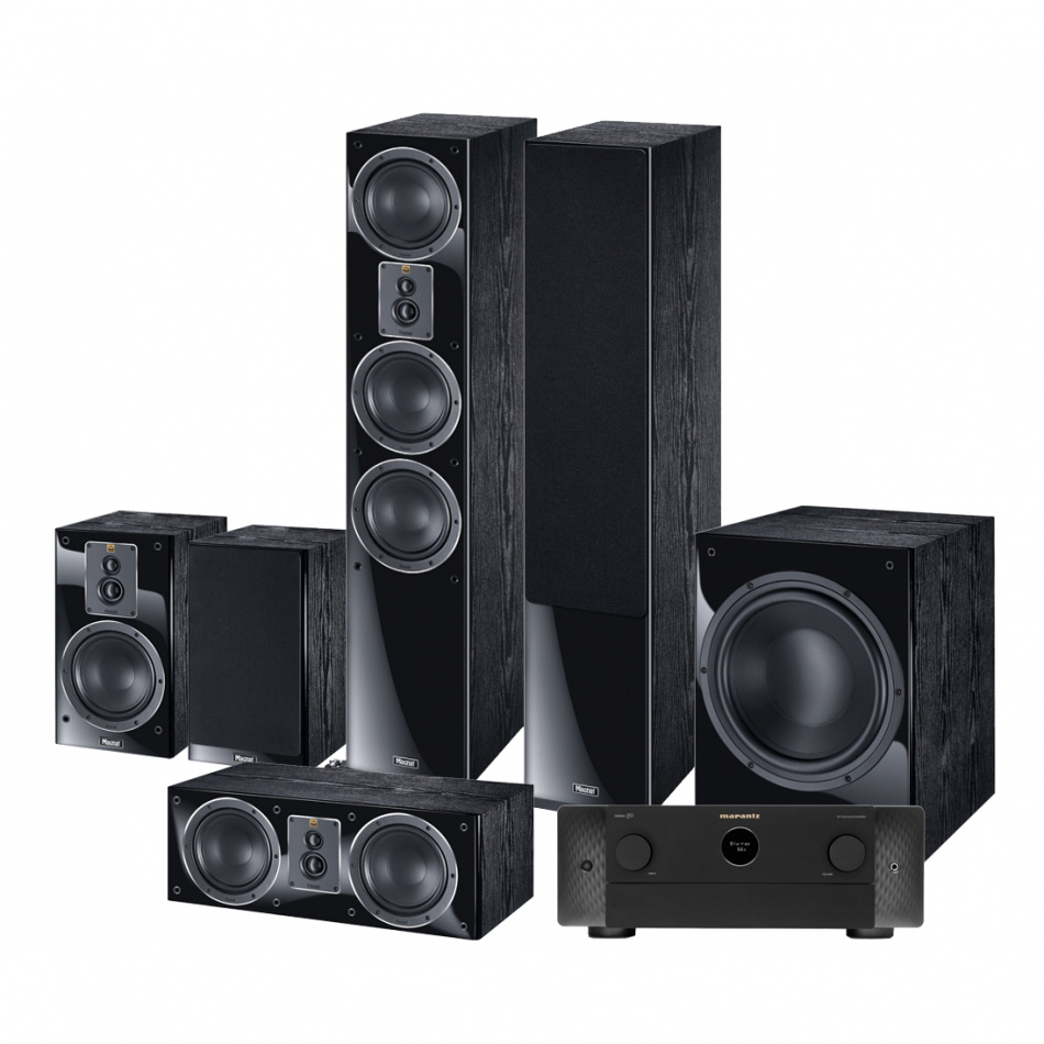 Marantz Cinema 50 & Magnat Signature S507, 5.1 hemmabiopaket, svart