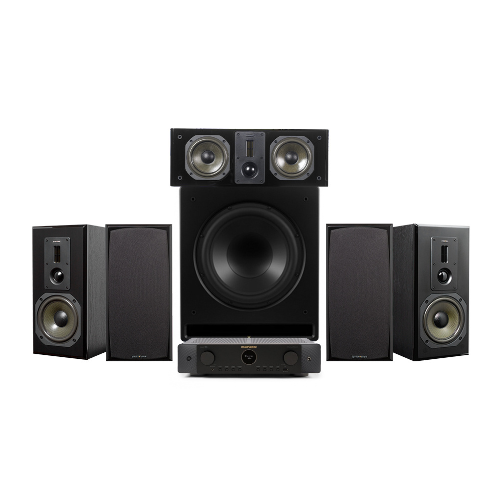 Marantz Cinema 70S & Dynavoice Definition DM-6 5.1 hemmabiopaket, svart