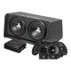 JL Audio CP212-W0v3 med RA1200W, KD-X382BT och DLS-högtalare, helhetspaket JL Audio CP212-W0v3 med RA1200W, KD-X382BT och DLS-högtalare, helhetspaket