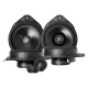 DLS Cruise CRPP-OP1.6 & 1.6CX, fram- och bakhögtalare Fram- och bakhögtalare med svart design och rund front.