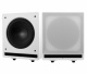 2-pack Dynavoice Challenger CSB-V12 aktiv subwoofer, vit Aktiv subwoofer i vitt, 2-pack, designad för kraftfull basåtergivning.