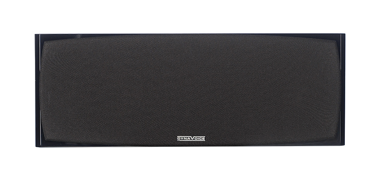 Svart högtalargaller för Dynavoice högtalare, rektangulär form.