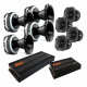4-pack DS18 PRO-DKH2F & GAS PT2-384, SPL-paket med steg, X-Large SPL-paket med fyra högtalare och två förstärkare.