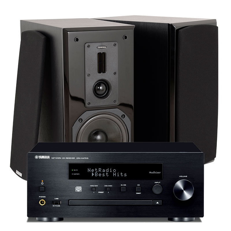 Dynavoice Definition DM-6 med Yamaha CRXN-470D