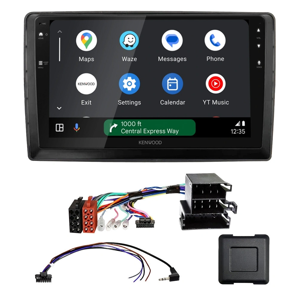 Kenwood DMX80AXS bilstereopaket till Citroën Nemo, Peugeot Bipper, Fiat Fiorino/Qubo
