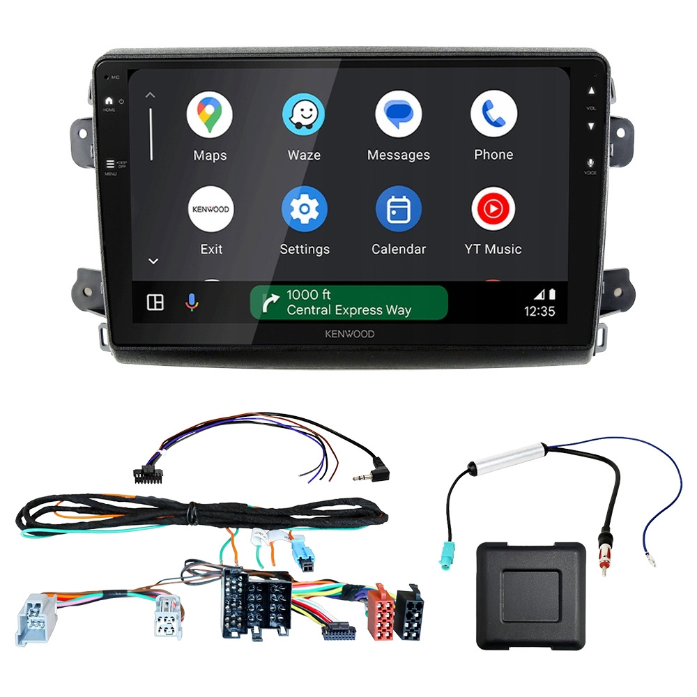 Kenwood DMX80AXS bilstereopaket till Fiat Ducato 2021-, Jumper, Relay, Movano och Boxer