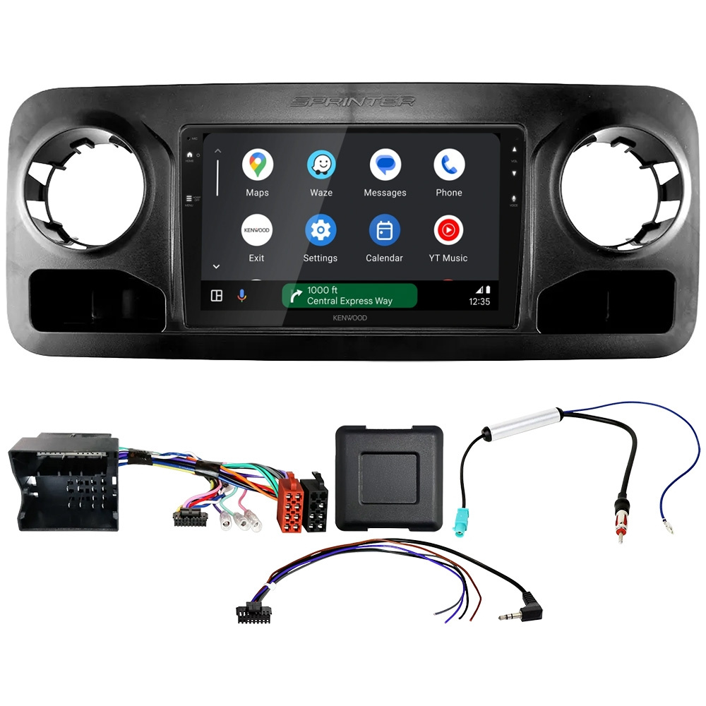 Kenwood DMX80AXS bilstereopaket till Mercedes Sprinter W907/W910 2018-