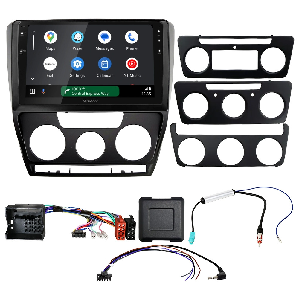 Kenwood DMX80AXS bilstereopaket till Skoda Octavia 1Z 2004-2013