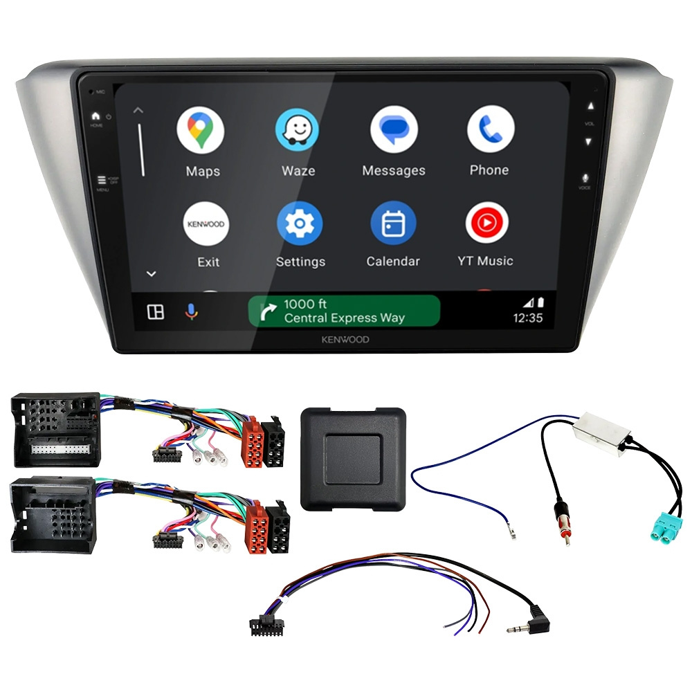 Kenwood DMX80AXS bilstereopaket till Skoda Fabia NJ 2015-2023