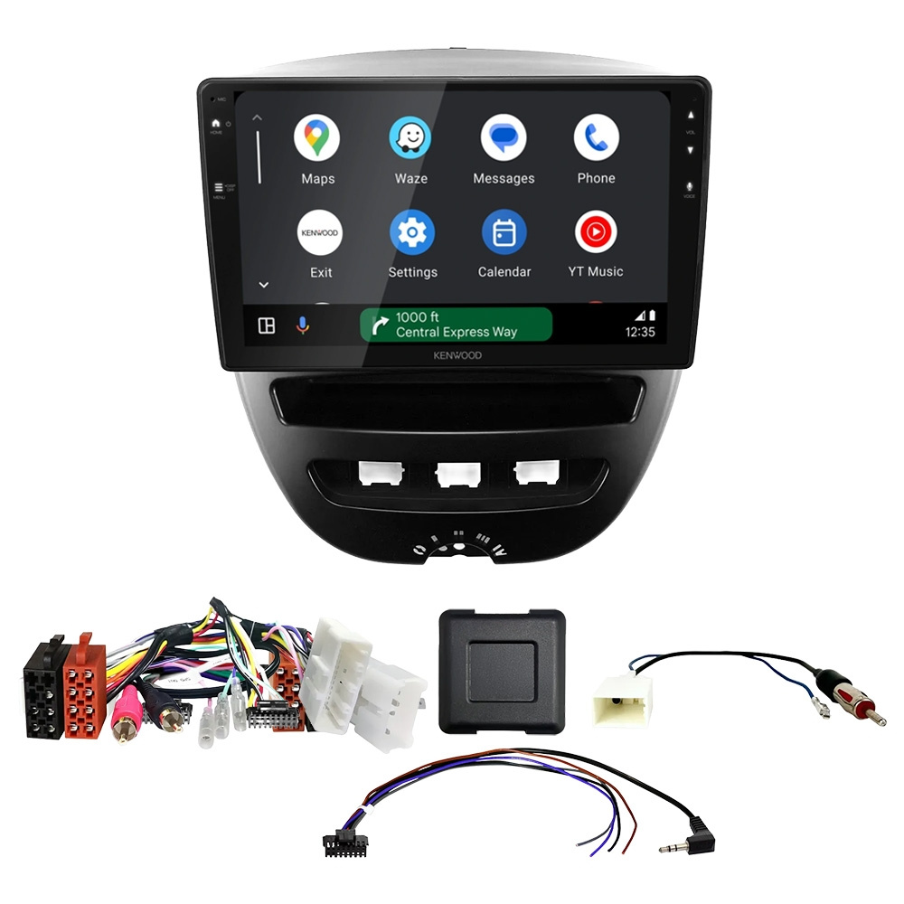 Kenwood DMX80AXS bilstereopaket till Toyota Aygo, Citroën C1 och Peugeot 107