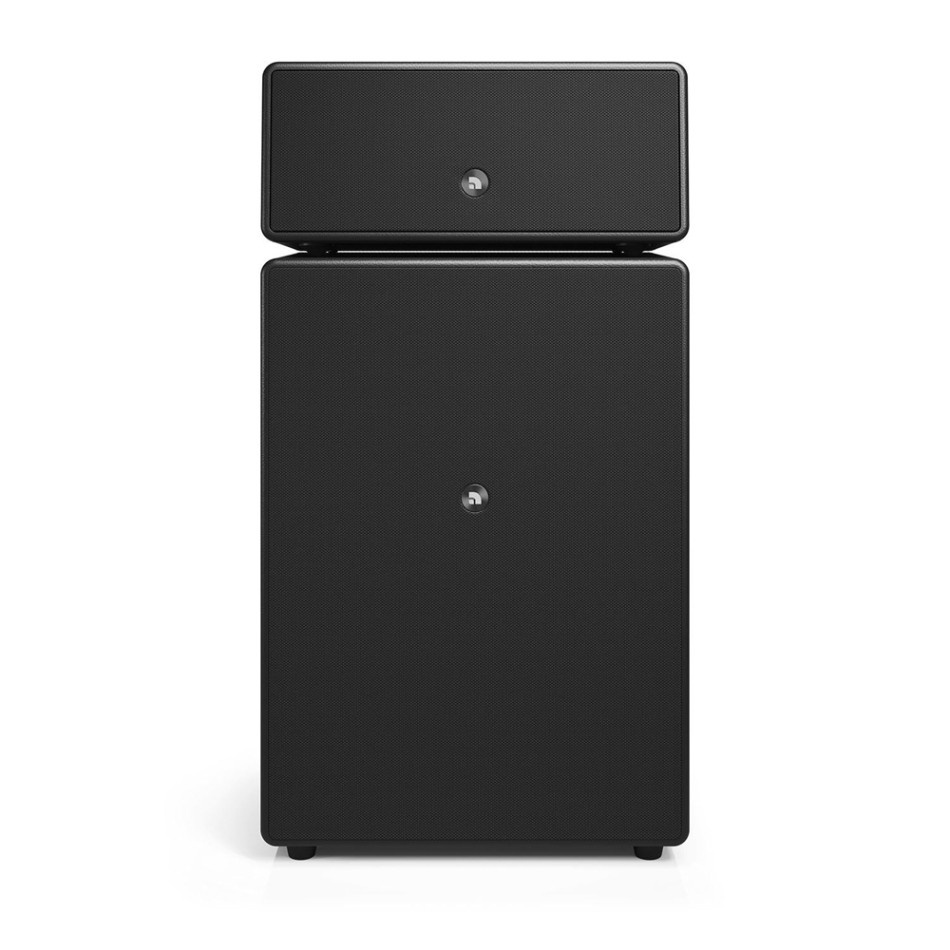 2-pack Audio Pro Drumfire II W Wi-Fi-högtalare med Google Cast & AirPlay 2, svart