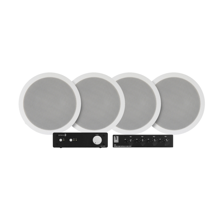 Dayton Audio DTA-100ST multiroompaket med växel och 2 par System One IC620