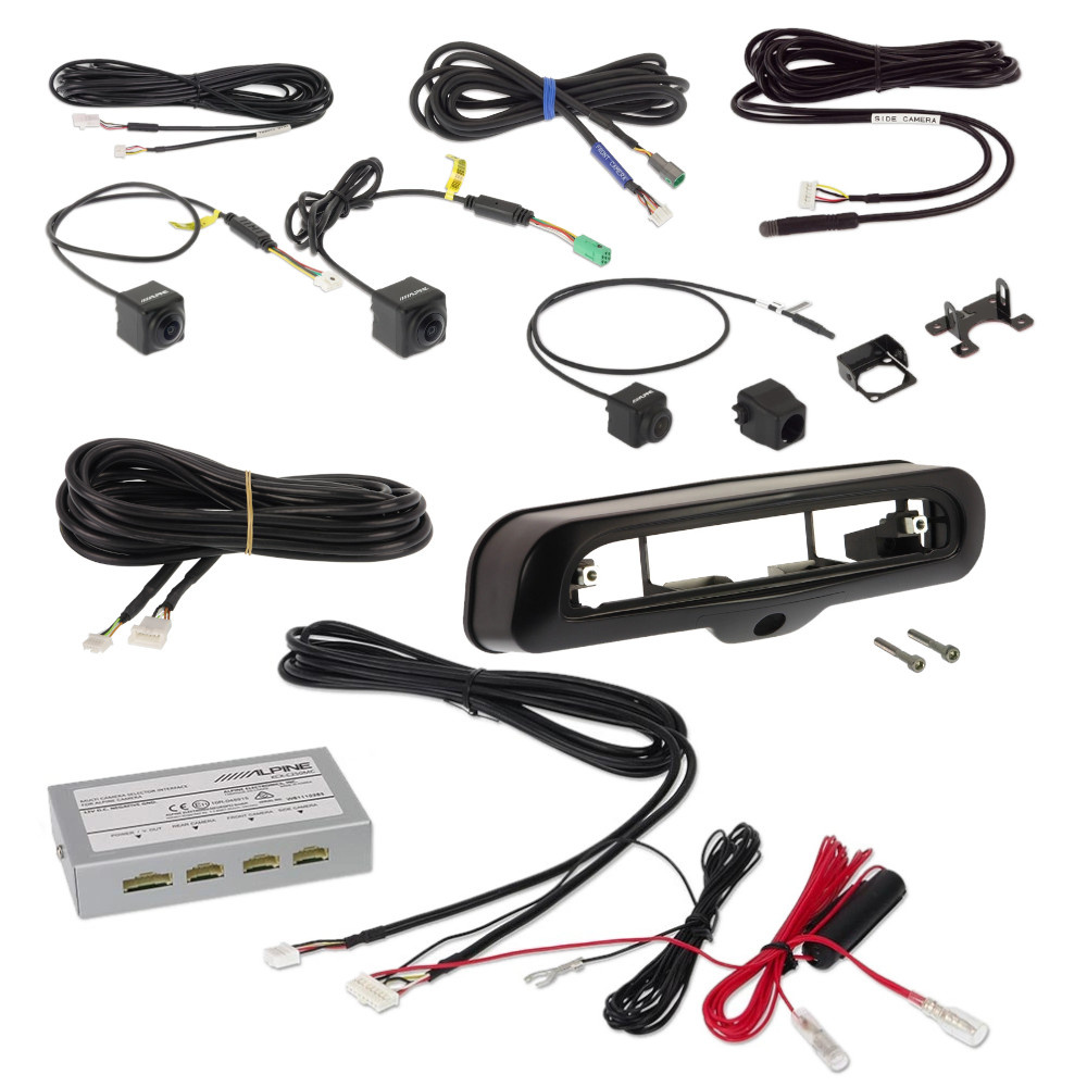 Kameror och kablar för Alpine 3-kamerasystem till Fiat Ducato.
