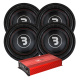 4-pack Bass Habit E2380D1 & SE8000.1D2, brutalt baspaket 4-pack Bass Habit E2380D1 & SE8000.1D2, brutalt baspaket