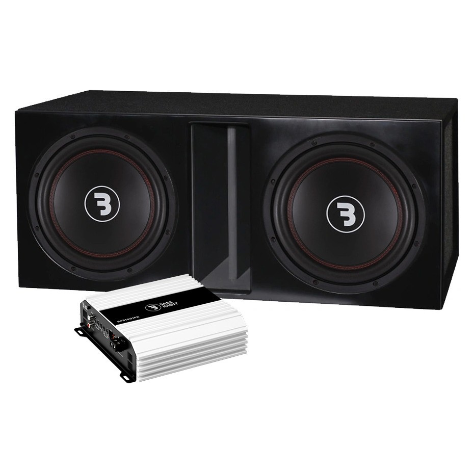 Bass Habit E300D2 i portad låda med SP31001FR, 2x12 baspaket