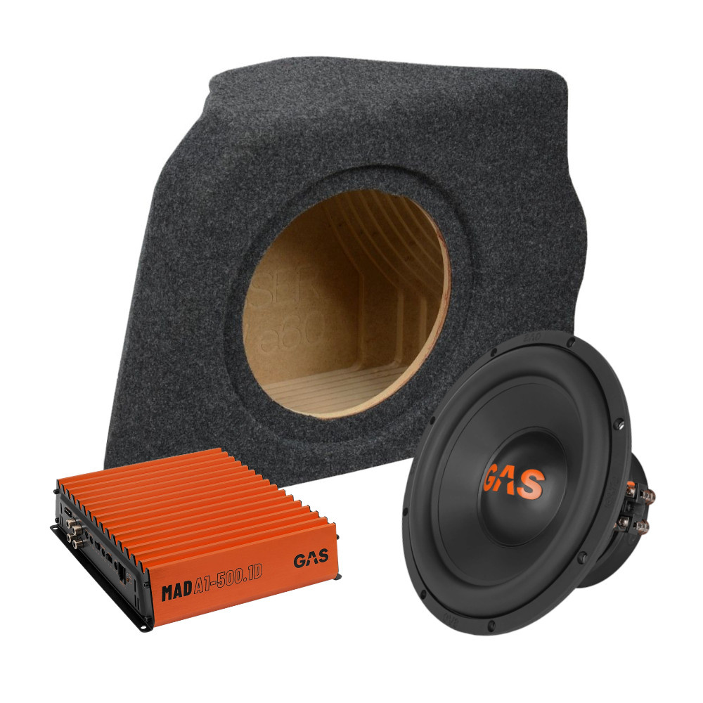 Högtalarkit med låda, förstärkare och subwoofer för BMW E60.