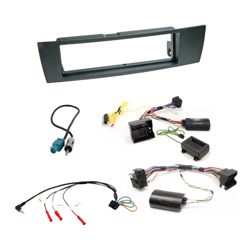 Installationspaket för 1-DIN stereo till BMW E90/E91 2005-2012.